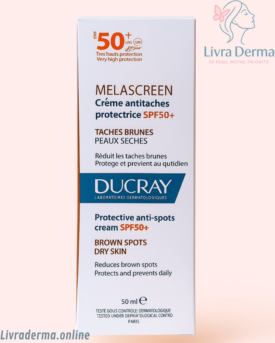 Ducray Melascreen Crème SPF50+ – 50 ml