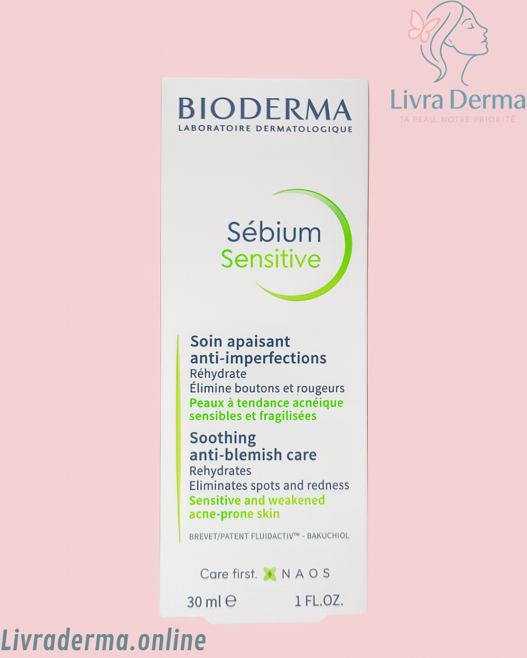 Bioderma Sébium Sensitive – Soin Apaisant Anti-Imperfections